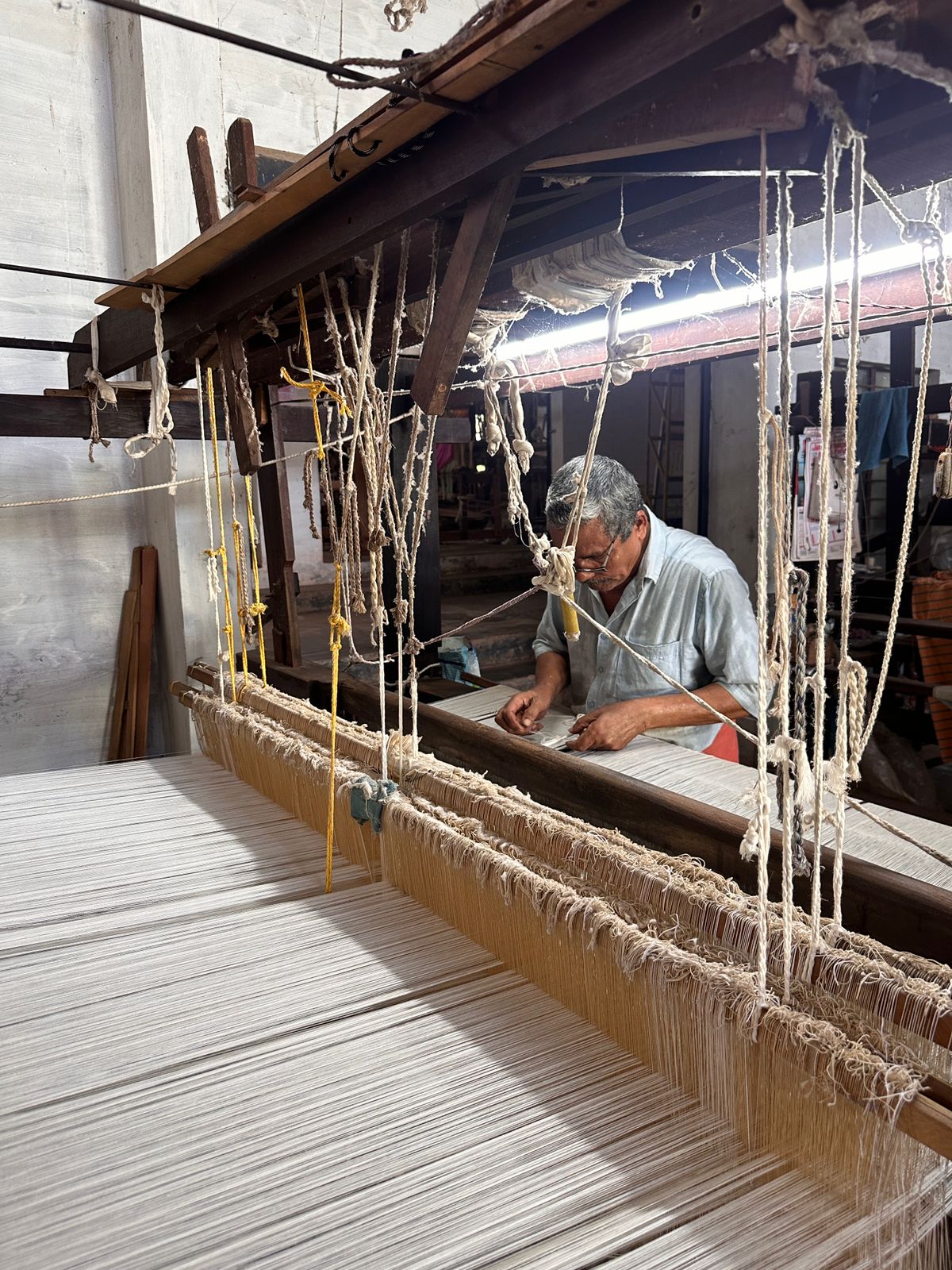 Handwoven Cotton Bath Towels Kerala | Traditional Weaving at Poothali