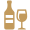 Water Bottle & Glass