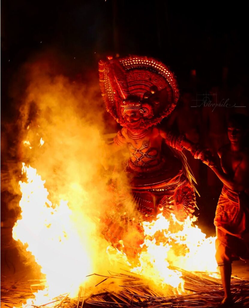 Kandanar Kelan Theyyam: The Fiery Legend of North Kerala